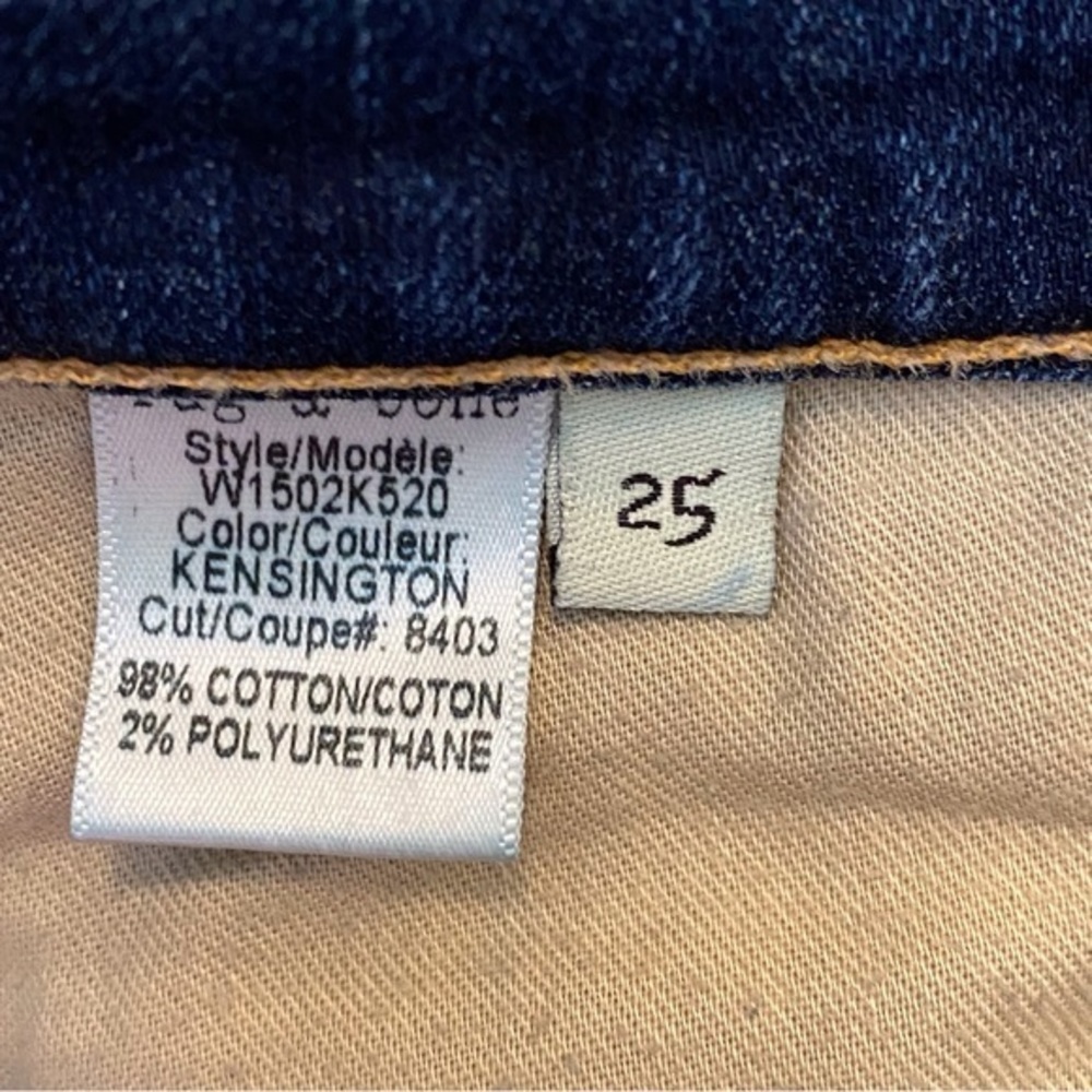 Rag & Bone Cate Mid Rise Skinny Jeans Blue Stretch Womens Size 25 - Picture 13 of 15